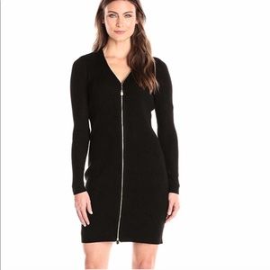 Calvin Klein Black Long Sleeve Sweater Dress